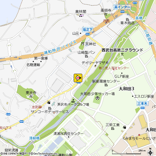（株）信晃自動車付近の地図